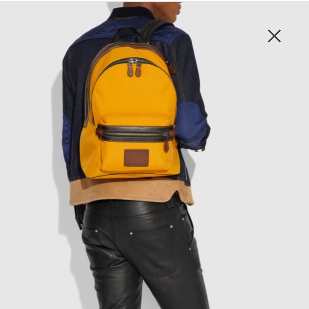 NWT & Box COACH Academy Backpack in Jamai/Yellow